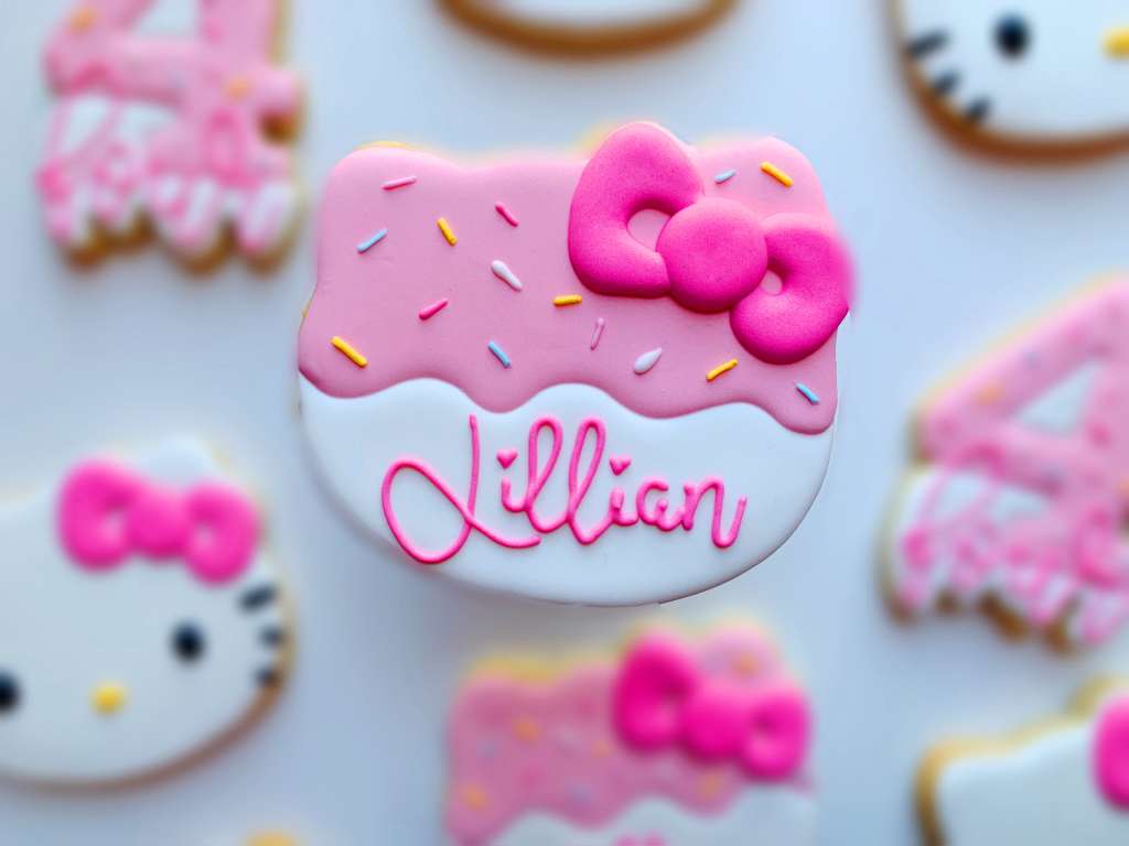 Birthday decorated sugar cookies